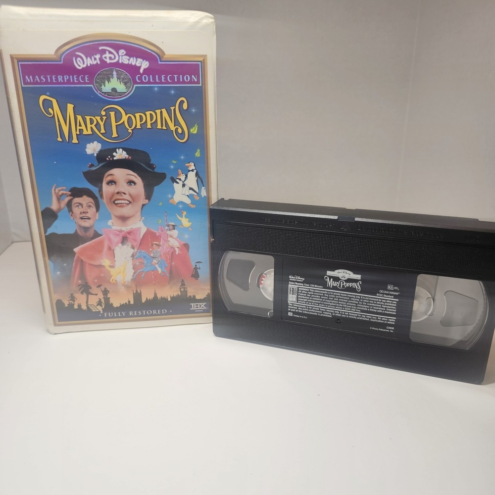 Mary Poppins VHS (1997) Walt Disney Masterpiece‎ Collection Fully Restored